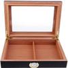 HongLianRiven Cigar Box Humidor Cedar Humidor Wood Lined Cigar Box with Humidifier Hygrometer (Color : A) view 4