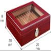 HongLianRiven Cigar Box Humidor Portable Cedar Cigar Case Wood Travel Cigar Humidor Set with Humidifier and Hygrometer (Color : A) view 2