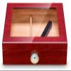 HongLianRiven Cigar Box Humidor Portable Cedar Cigar Case Wood Travel Cigar Humidor Set with Humidifier and Hygrometer (Color : A) view 3