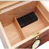 HongLianRiven Cigar Box Humidor Solid Wood Breathable Hygrometer Portable Cigar Humidor Cigar Storage Box with Hygrometer and Humidifier view 4