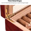 HongLianRiven Cigar Box Humidor Portable Cedar Cigar Case Wood Travel Cigar Humidor Set with Humidifier and Hygrometer (Color : C) view 4