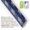 Shark Christmas Wrapping Paper, Fun Ocean Gift Wrap, X-mas Lights Tropical Holiday Party Decoration Decor (12 foot x 30 inch roll) view 4