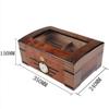 HongLianRiven Cigar Box Humidor Hygrometer and Humidifier Storage Box - Universal Portable Removable Cigar Box Suitcase view 2