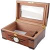 HongLianRiven Cigar Box Humidor Hygrometer and Humidifier Storage Box - Universal Portable Removable Cigar Box Suitcase view 4