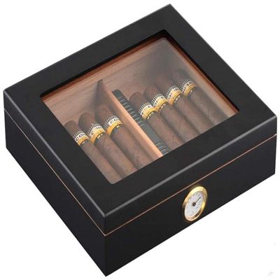 HongLianRiven Cigar Box Humidor Cigar Travel Humidor Box Portable Cigar Case Humidifier Hygrometer Cigar Humidor Box for Cigars (Color : A, Size : Style1)