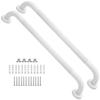 2 Pack 24 Inch Anti Slip Shower Grab Bar Oil Rubbed White 1.25" Diameter,Munzong Bathroom Grab Bar, Knurled Bathroom Balance Bar,Safety Hand Rail Support Handicap Elderly Senior Assist Bath Handle view 1