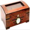 HongLianRiven Cigar Box Humidor Solid Wood Breathable Hygrometer Portable Cigar Humidor Cigar Storage Box with Hygrometer and Humidifier view 1