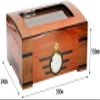 HongLianRiven Cigar Box Humidor Solid Wood Breathable Hygrometer Portable Cigar Humidor Cigar Storage Box with Hygrometer and Humidifier view 2