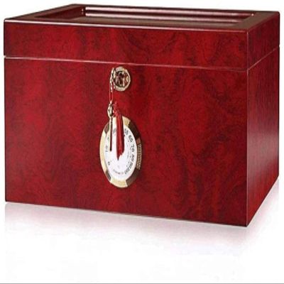 HongLianRiven Cigar Box Humidor Professional Storage Cigar Humidor with Divider for Humidity Packaging