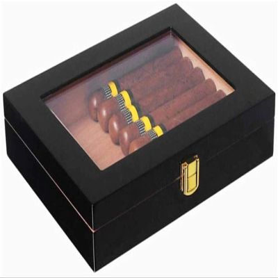 HongLianRiven Cigar Box Humidor Portable Cigar Box - Cigar Desktop Box Sealed Good Lightweight Portable Removable Cigar Box