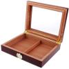 HongLianRiven Cigar Box Humidor Cedar Humidor Wood Lined Cigar Box with Humidifier Hygrometer (Color : A) view 1