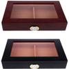 HongLianRiven Cigar Box Humidor Cedar Humidor Wood Lined Cigar Box with Humidifier Hygrometer (Color : A) view 2