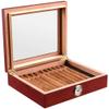 HongLianRiven Cigar Box Humidor Handmade Cigar Humidor, Cedar Cigar Desktop Box with Humidifier and Hygrometer (Color : C) view 4