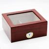 HongLianRiven Cigar Box Humidor Cedar Wood Surface Moisturizing Box Travel Cigar Humidor Cedar Wood Hygrometer Manual Cigar Humidor view 3