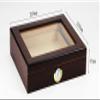 HongLianRiven Cigar Box Humidor Cigar Humidor Portable Cigar Box Transparent Glass Window Sealing Good Generality Strong Wear view 2