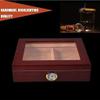HongLianRiven Cigar Box Humidor Cigar Humidor Portable Cigar Box Transparent Glass Window Sealing Good Generality Strong Wear view 3