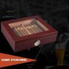 HongLianRiven Cigar Box Humidor Cigar Humidor Portable Cigar Box Transparent Glass Window Sealing Good Generality Strong Wear view 4