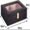 HongLianRiven Cigar Box Humidor Cigar Humidor,Cedar Cigar Desktop Box with Humidifier and Hygrometer view 2