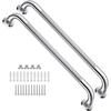 2 Pack 24 Inch Anti Slip Shower Grab Bar 1.25" Diameter,Munzong Stainless Steel Bathroom Grab Bar,Knurled Bathroom Balance Bar,Safety Handrail Support,Handicap Injury Elderly Senior Assist Bath Handle view 1