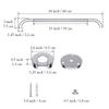 2 Pack 24 Inch Anti Slip Shower Grab Bar 1.25" Diameter,Munzong Stainless Steel Bathroom Grab Bar,Knurled Bathroom Balance Bar,Safety Handrail Support,Handicap Injury Elderly Senior Assist Bath Handle view 2