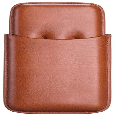 HongLianRiven Cigar Box Humidor Cigar Leather Case,Cedar Wood Lined Cigar Humidor with Silver Stainless Steel Cutter