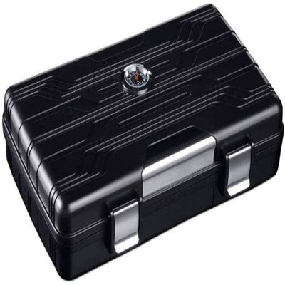 HongLianRiven Cigar Box Humidor Cigar Separator A Portable Cigar Humidor Suitcase with A Hygrometer and Humidifier