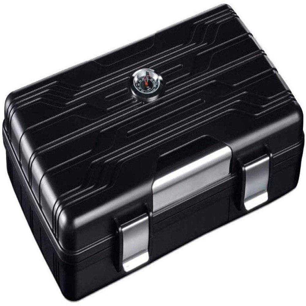 HongLianRiven Cigar Box Humidor Cigar Separator A Portable Cigar Humidor Suitcase with A Hygrometer and Humidifier