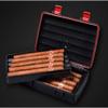 HongLianRiven Cigar Box Humidor Cigar Separator A Portable Cigar Humidor Suitcase with A Hygrometer and Humidifier view 3