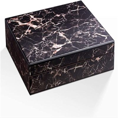 HongLianRiven Cigar Box Humidor Portable Cedar Wood Cigar Case Wooden Cigar Storage Box with Humidor Humidifier Moisturizing Device Cigar Accessories