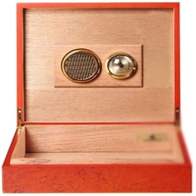 HongLianRiven Cigar Box Humidor Cigar Box Cedar Wood Humidor Case Portable Cigar Case Humidifier Hygrometer Cigar Humidor Box