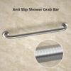 24 Inch Anti Slip Shower Grab Bar 1.25" Diameter, YuanDe 2 Pack Stainless Steel Bath Grab Bar, Knurled Bathroom Safety Rail, Shower Handrail Support, Handicap Elderly Injury Balance Assist Handles view 3