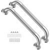16 Inch Shower Grab Bars for Bathtubs,2 Pack Stainless Steel Bath Grab Bar, Knurled Bathroom Safety Rail, Shower Handrail Support, Handicap Elderly Senior Balance Assist Handles view 1