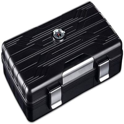 HongLianRiven Cigar Box Humidor Waterproof Cigar Travel Humidor Integrated Hygrometer and Humidifier (Color : A)