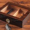 HongLianRiven Cigar Box Humidor Portable Transparent Window Cedar Cigar Case Wood Travel Cigar Humidor Set with Humidifier Hygrometer Storage Box view 3