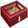 HongLianRiven Cigar Box Humidor Handmade Cigar Humidor, Cedar Cigar Desktop Box with Humidifier and Hygrometer (Color : A) view 1