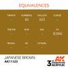 AK Acrylics 3Gen AK11123 Japanese Brown (17ml) view 3