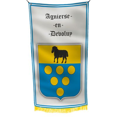 AGNIERES EN DEVOLUY France 3x5 feet Flag Banner Vivid Color Double Stitched Brass Grommets (AGNIERES EN DEVOLUY)