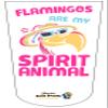 Amputee Sock"FFlamingos are My Spiritual Animal" view 1