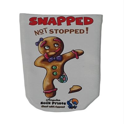 Heal with Appeal Amputee Sock gingerbread woman snapped not stopped