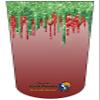 Amputee Sock "Glitter Drip Red Green" view 1
