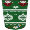 Amputee Sock"Knitted Look Green Santa V1" view 1