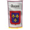 ANJOU France 3x5 feet Flag Banner Vivid Color Double Stitched Brass Grommets (ANJOU) view 1