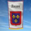 ANJOU France 3x5 feet Flag Banner Vivid Color Double Stitched Brass Grommets (ANJOU) view 2