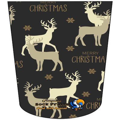Amputee Sock"Reindeer Wallpaper V1"