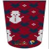 Heal with Appeal Amputee Sock Knitted Look Red Snowman V1 view 1