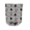 Amputee Sock "Christmas Candy Cane Hearts" view 1