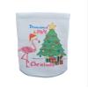 Amputee Sock "Flamingos Dreaming of Christmas" view 2