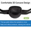 RIKEYO 2 Pcs Eye Patches for Adults and Kids,3D Adjustable Eyepatch for Right or Left Eye,One Eye Cover for Lazy Eye,Pirate Costume(Black) view 4