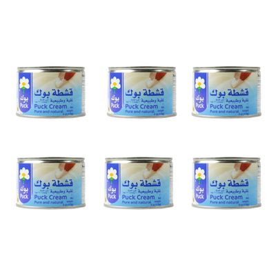 Puck Pure and Natural Cream, Fresh N Creamy, Great for Savory and Sweet Dishes, 6oz (Pack of 6)