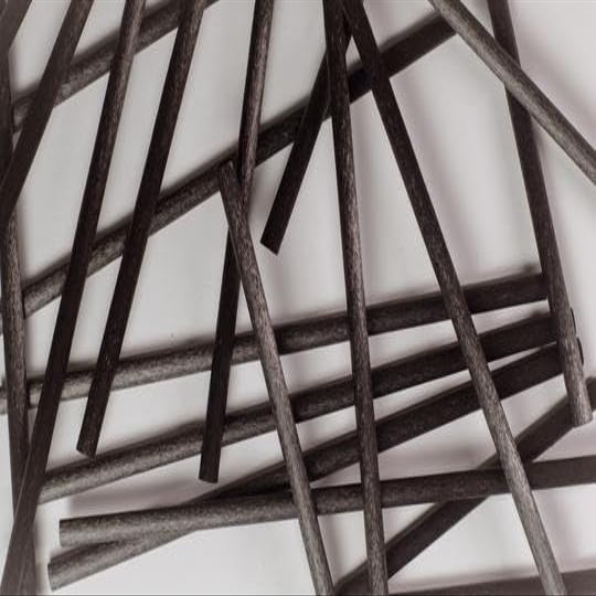 1000 Pack Black Agave Fiber Cocktail Straws Alternative to Plastic Straws & Paper Straws, Plant Based (Black 5.75, 1000)